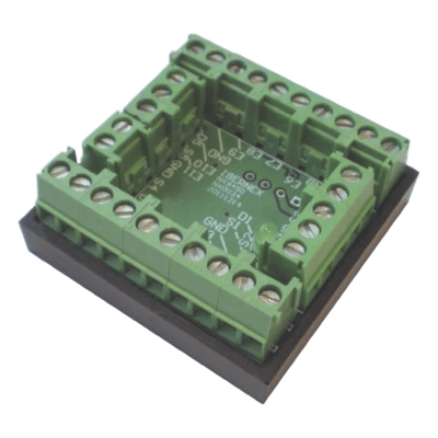 Módulo de Entradas/Salidas Digitales / 11 EN + 5 SAL / Colector Abierto 2A/48VDC / RS485 / 39x39x16 mm / 1.53x1.53x0.63 in