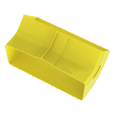 Bajada Vertical Interior / Ángulo 45º / Canaleta 12x4 pulgadas / Radio de Curvatura 50.8 mm / Color Amarillo / UL Listed