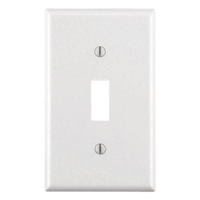 Placa para Interruptor de Palanca / Policarbonato Termoplástico / Blanco / 4.63 x 2.88 x 0.25 in / Vertical
