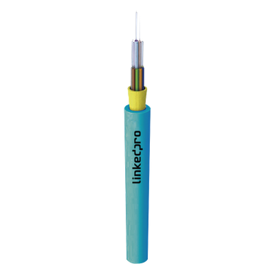Cable de Fibra Óptica Multimodo OM4 50/125 / 6 Hilos / Tight Buffer 900µm / OFNR Riser / Dieléctrico / 6.56 pies máximo por tramo
