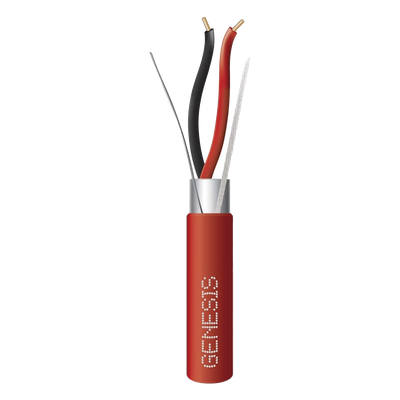 Cable Blindado para Alarmas de Incendio / 2x16 AWG / 152 m (500 ft) / PLENUM / Forro Rojo / NFPA 262