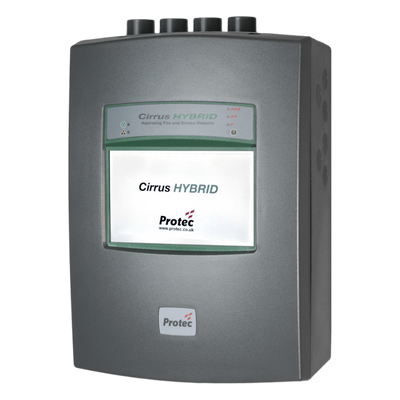 Detector de Humo por Aspiración / Híbrido CCD + EWSD / 4 Tubos 1 Zona / LCD Táctil 7" / Cobertura 2500 m² (8202.1 ft²) / IP30