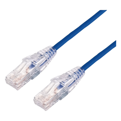 Cable de Parcheo Slim UTP Cat6A / 3 m (9.84 ft) / 28 AWG / Azul