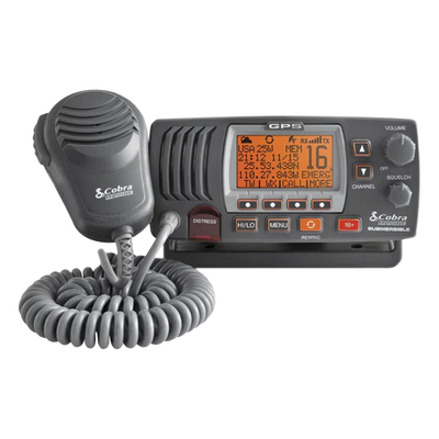 Radio Móvil Marino VHF / Clase D / 25 W / GPS Integrado / IPX8 / Grabador 20 s / Canales Internacionales, Canadá y EE.UU.