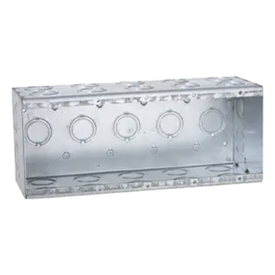 Caja Multigang / 5 Gangs / 3.5 in (8.89 cm) Profundidad / 29 Entradas 1/2 - 3/4 in