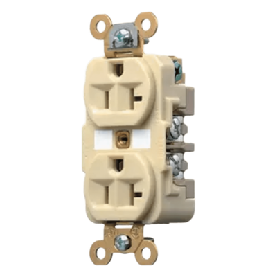 Contacto Dúplex Industrial / 20 A / 125 V / 2 Polos 3 Hilos / NEMA 5-20R / Grado Industrial / Interior Seco