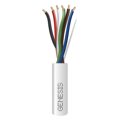 Cable para Alarma / 6x22 AWG / Bobina 305 m (1000 ft) / Riser CMR-CL3R / Blanco