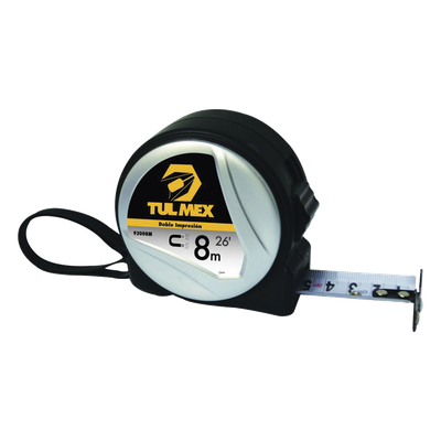 Flexómetro Magnético / 8 m (26.2 ft) / Cinta 0.11 mm / Doble Graduación / ABS Termorresistente / Agarre Soft Touch