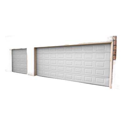 Sección de Puerta de Garage / Panel Calibre 26 / Poliuretano 43 mm / Densidad 45 kg/m³ / 7 Cuadros / Estilo Americano