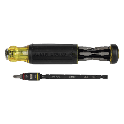 Desarmador multiherramienta HVAC / Longitud ajustable / 14 funciones / 12 puntas integradas / Dado 1/4'' girado / Compatible impacto