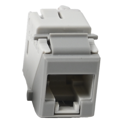 Jack Keystone / Cat5e UTP / RJ45 / T568A-B / -10 a 60°C / Color Gris