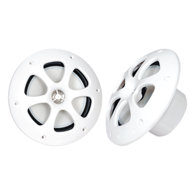 Par de Altavoces Marinos / 6.5" / 100 W Máx / 4 Ohm / IPX5 Equivalente / 60 Hz - 20 kHz