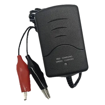 Cargador de Baterías SLA/VRLA / 6V / 5 a 12 AH / Conmutación sin Transformador / Control Automático de Carga y Flotación / Diseño Compacto 80x57x50 mm (3.15x2.24x1.97 in)