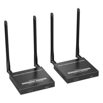 Extensor HDMI Inalámbrico / 4K@60Hz / Transmisión 50 m (164 ft) / Banda 5.1-5.2 GHz / HDMI 2.0 / HDCP 2.2 / Latencia 130-180ms