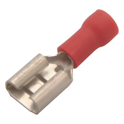 Terminal Hembra Aislada / 0.250 pulgadas / 22 - 16 AWG / Push-On / Paquete 25 piezas