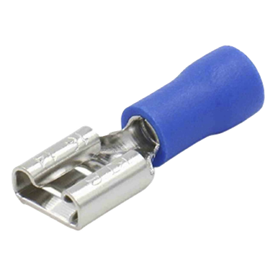 Terminal Hembra Aislada / 16-14 AWG / Conector 0.250" (6.35 mm) / Estilo Push-On / Paquete 25 Piezas