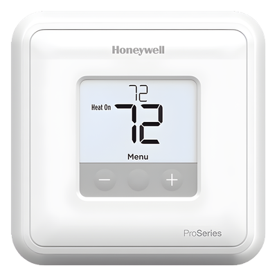 Termostato No Programable / 1 Etapa Calor/Frío / 20 a 30 VAC o 750 mV / Pantalla 2.37 in² con Retroiluminación LED / Montaje UWP