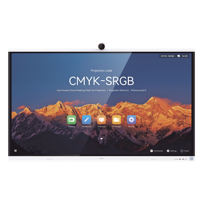 Pantalla Interactiva / 65" / 4K UHD / Wi-Fi 6 / Cámara 4K / BYOM / Altavoz 40W / Micrófono 12 m (39.4 ft)