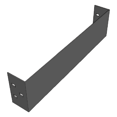 Placa de Cierre para Escalera de Aluminio / Peralte 3 1/4" / Ancho 12" / Incluye Tornillería / Interior y Exterior