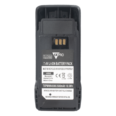 Batería Li-Ion / 2500 mAh / 7.4V / IP55 / Contactos de Oro / -20°C a +60°C