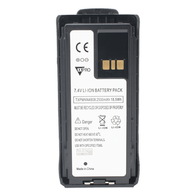 Batería Li-Ion / 2500 mAh / 7.4V / IP67 / -20°C a +60°C / Radios Portátiles R7