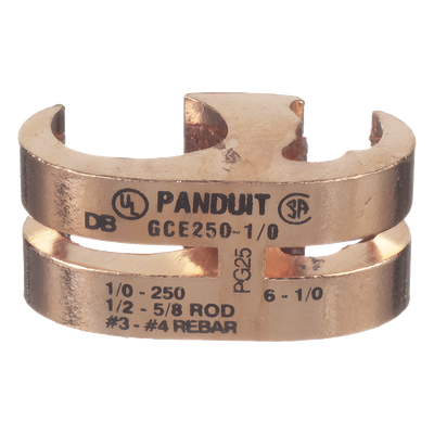 Conector de Conexión a Tierra tipo E / Cobre 6 AWG SOL a 1/0 AWG STR (16–50 mm²) / Diseño Multiconductor / UL467 y CSA / IEEE 837-2002