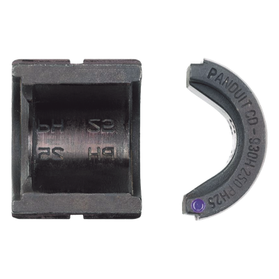 Dado de Prensado / Cables 1/0 AWG a 250 kcmil / Conectores a Tierra Tipo E y Cruzado / Codificación Negra PG25