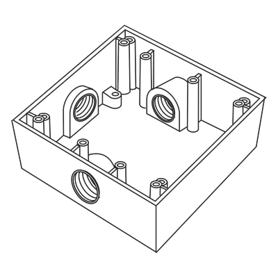 Caja de Conexión a Prueba de Intemperie / 3 Bocas 3/4" (19.05 mm) / Aluminio Diecast / IK09 / 492 cm³ / 0.395 kg