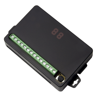 Receptor RF de 4 Canales / Alcance 80 m (262 ft) / Pulso Temporizado 0.5-99 s o 1-99 min / 315 MHz / 12-24 VDC