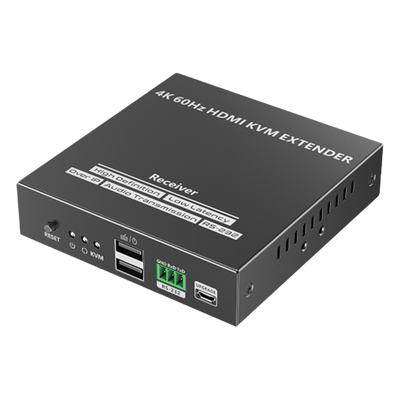 Receptor Extensor HDMI / 4K @ 60 Hz / Alcance 150 m (492.1 ft) / KVM y RS-232 / Cat 6/6a/7 / 18 Gbps