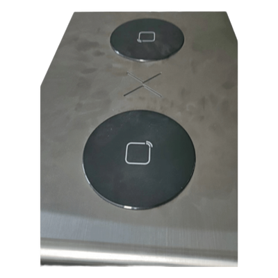 Tapa de lector de tarjetas / Plástico de alta durabilidad / Diseño empotrable / Sin tornillería / Compatible con torniquete DS-K3G411LXR