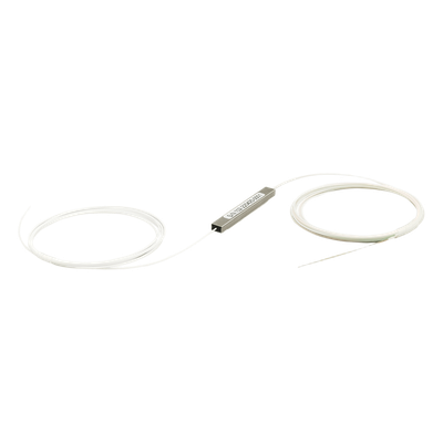 Divisor Óptico PLC / 1x2 (50/50) / Fusión sin Conectores / Longitud de Onda 1260-1650 nm / Pérdida de Inserción ≤ 3.9 dB / Temperatura -40 a 85°C (-40 a 185°F)