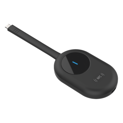 Dongle de Proyección Inalámbrica / 4K 60 Hz / USB-C con Adaptador USB-A / NFC / Wi-Fi Dual Band / Comunicación Bidireccional