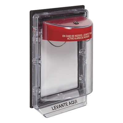 Cubierta Protectora con Alarma / Policarbonato Ultra Resistente / Alarma 95 a 105 dB / Montaje en Superficie / Interior y Exterior / Inviolable / Listado UL/ULC y FM