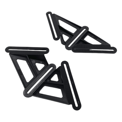 Bracket de Montaje / Bastidor en X / 4 Puntos de Fijación / Compatible 90% Cajas de Empalme / Plástico UV / 2 Piezas