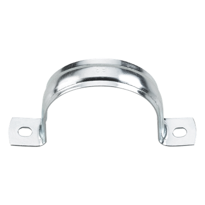 Abrazadera Omega / Conduit 2" (63 mm) / Acero 0.9-1.2 mm / Carga 30 kg / Acabado Cincado 5 micras