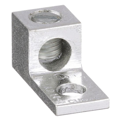 Conector Mecánico de Aluminio / Un Orificio 1/4" / Un Barril / Cable 14 a 2 AWG / 600 V / 90°C