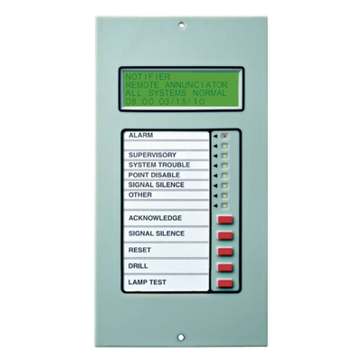 Anunciador Remoto LCD / 80 Caracteres / Retroiluminado / EIA-485 / 32 Unidades / 1,828 m (5,997 ft)