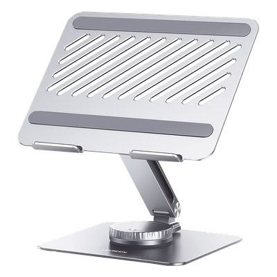 Soporte para Laptop / Giratorio 360° con Bloqueo / Aluminio / Carga 5 kg / 10 a 17.3 Pulgadas / Ajustable y Plegable