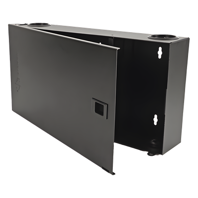 Caja de Fibra Óptica / Montaje en Pared / Acceso Fijo / 4 Aberturas / 18 Gauge / 96 Fibras / 18' x 9.2' x 3.5'