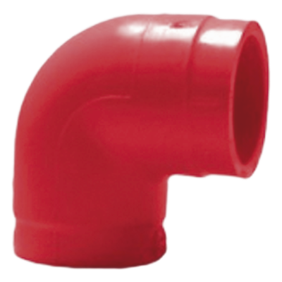 Codo de 90° para Tubería de Aspiración / CPVC Resistente al Fuego / Diámetro ¾ Pulgada / Paquete 10 Piezas / Certificación UL / NFPA / Leyenda Impresa Permanente