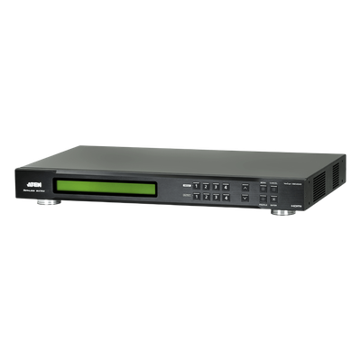 Matriz HDMI / 4x4 / Escalador Integrado / Videowall 8 Perfiles / Seamless Switch / 6.75 Gbps / IR / RS-232 / Ethernet