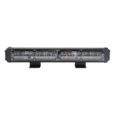 Barra de Luz de Advertencia / 2 Módulos LED / 10 Patrones de Destello / 10.8' (274 mm) / 10-30 VCC / 1.7 A Máximo
