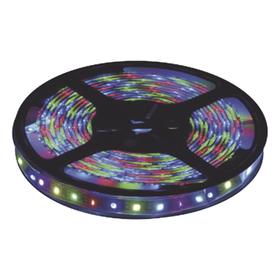 Tira LED multicolor / 5 m (16.4 ft) / IP20 / 12 V CD / 22 W / 900 lm / 140° / Interior