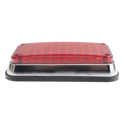 Luz de Advertencia LED / 66 LEDs / 6x4 Pulgadas / 12 VCC / 10 Patrones de Destello / Montaje Permanente