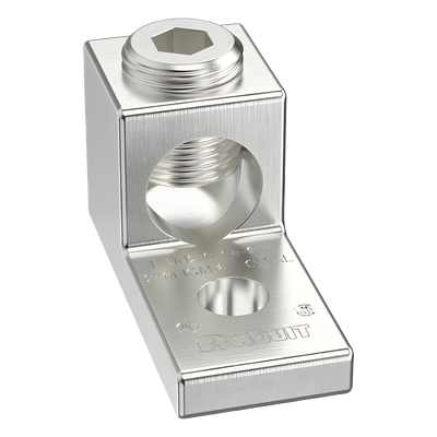 Terminal Mecánico de Aluminio / Cable 14 - 2/0 AWG / Orificio 1/4" / 600 V / 90 °C / UL-CSA