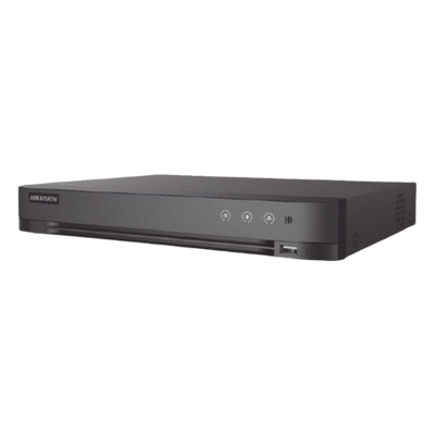DVR Pentahíbrido / 16 Canales TURBOHD + 8 Canales IP / 5 Megapixel Lite / Audio Bidireccional Coaxitron / Reconocimiento Facial / AcuSense / 1 Bahía HDD / Salida Full HD