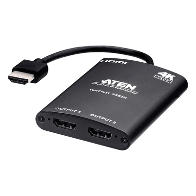 Distribuidor HDMI / True 4K / 2 Puertos / HDMI 2.0 / HDCP 2.2 / 18 Gbps / Alcance 5 m (16.4 ft)