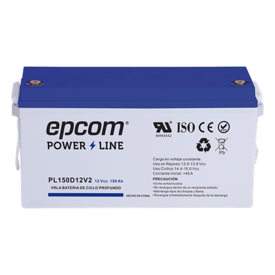 Batería AGM-VRLA / Ciclo Profundo / 12 Vcc / 150 Ah / Terminales T5 / Carcasa UL94-HB