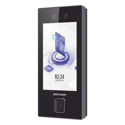 Terminal de Control de Acceso Facial / Lector QR Físico / 3,000 Rostros / Pantalla Táctil 4.5" / PoE y Wi-Fi / IP65